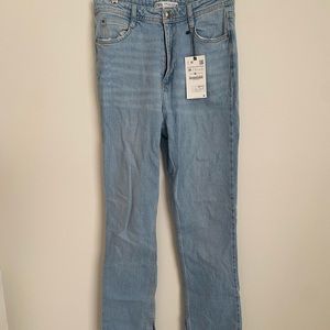 Zara high rise slim flair Jeans (LONG)
